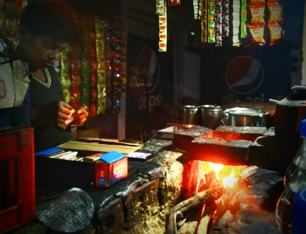 Child at Tea Stall