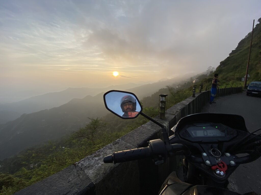 Clouds sunset and a little selfie - Darjeeling, West Bengal