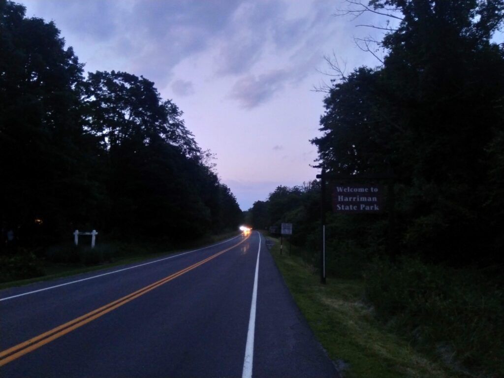 Evening comes to on the way